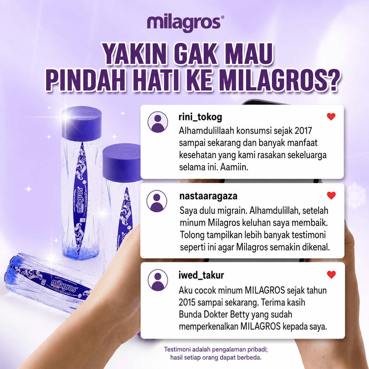 Air Milagros untuk asam lambung