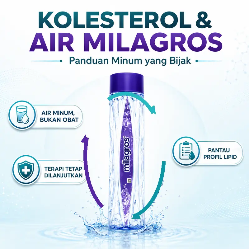 Air Milagros dan kolesterol
